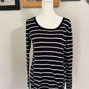 Banana Republic Navy and White Striped sweater